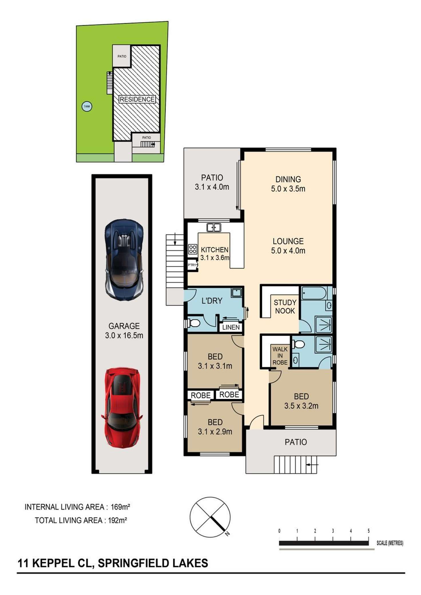 Floorplan of Homely house listing, 11 Keppel Cl, Springfield Lakes QLD 4300