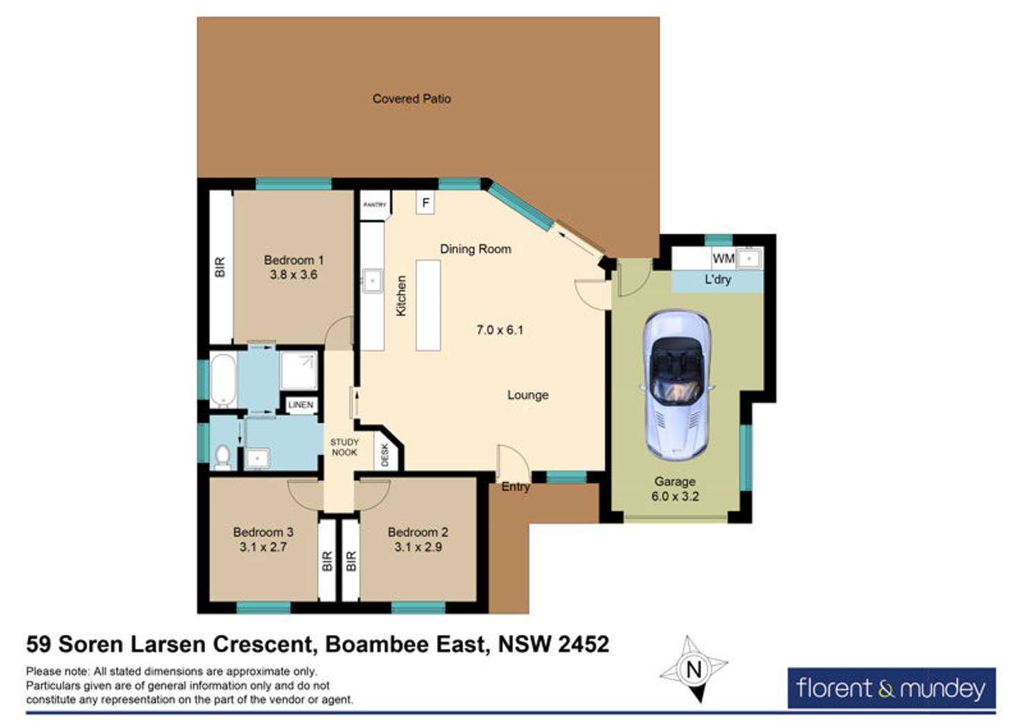 Floorplan of Homely house listing, 59 Soren Larsen Cres, Boambee East NSW 2452