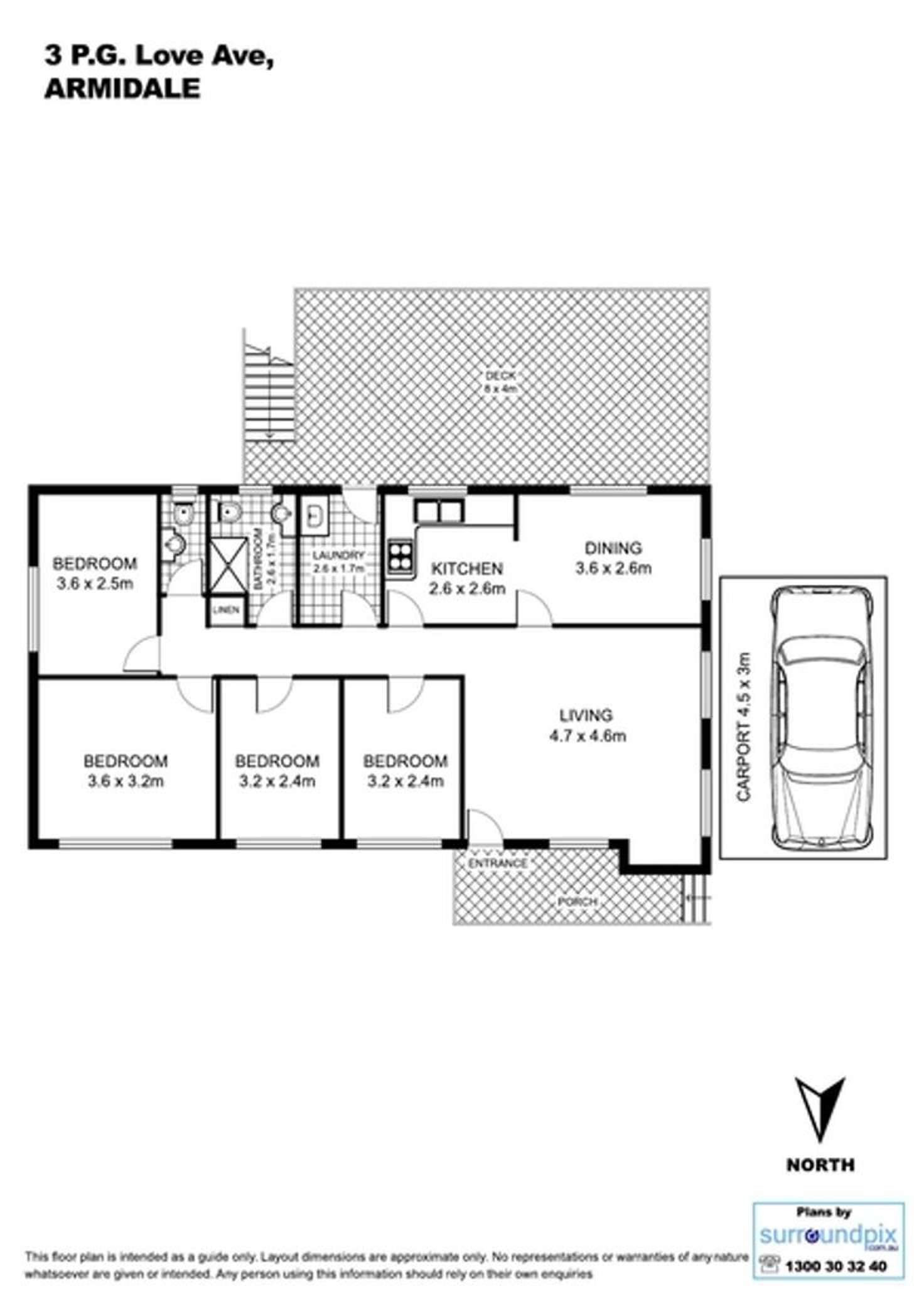 Floorplan of Homely house listing, 3 PG Love Avenue, Armidale NSW 2350