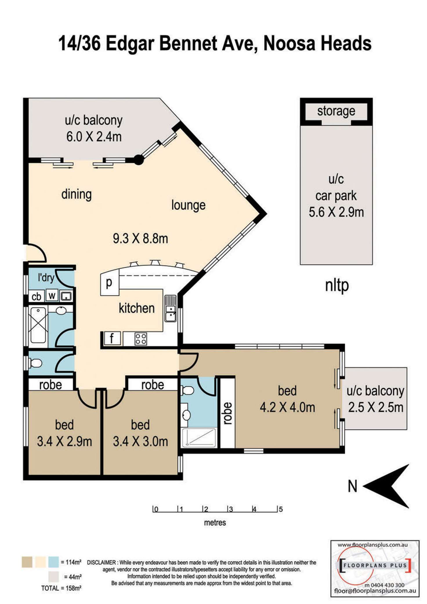 Floorplan of Homely unit listing, 14/36 Edgar Bennett Avenue, Noosa Heads QLD 4567