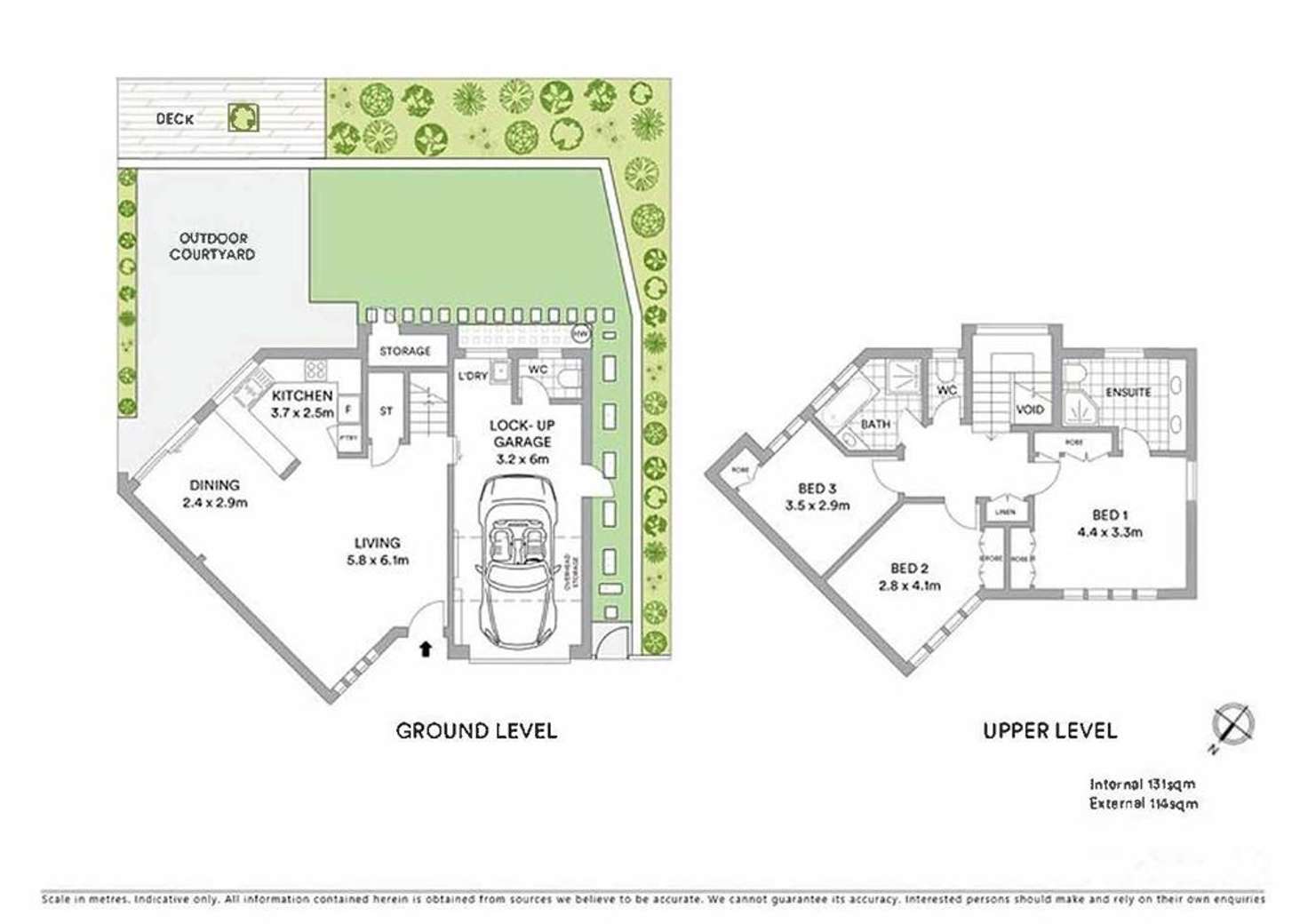 Floorplan of Homely townhouse listing, 3/53 Brentnall Street, Norman Park QLD 4170