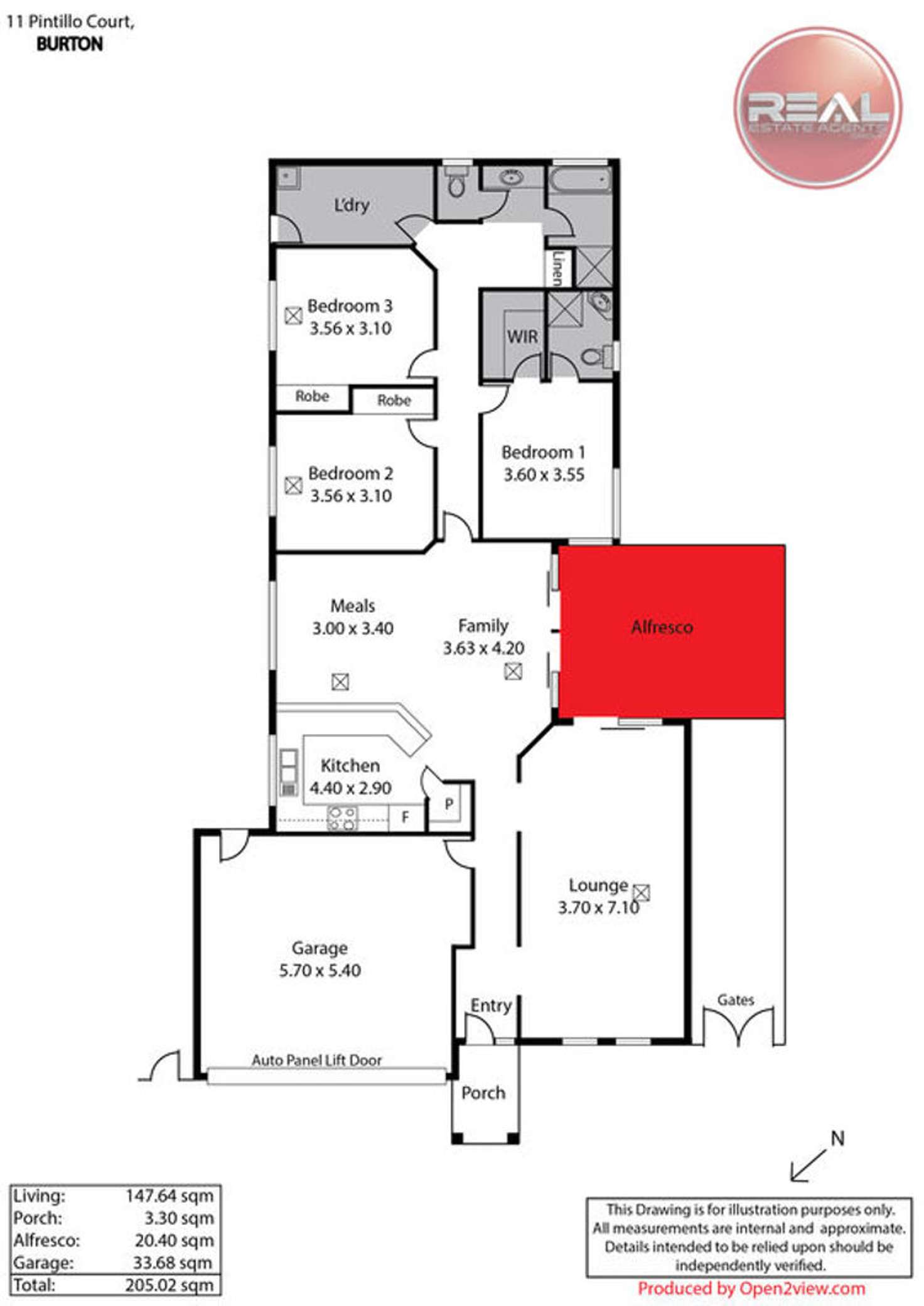 Floorplan of Homely house listing, 11 Pintillo Court, Burton SA 5110