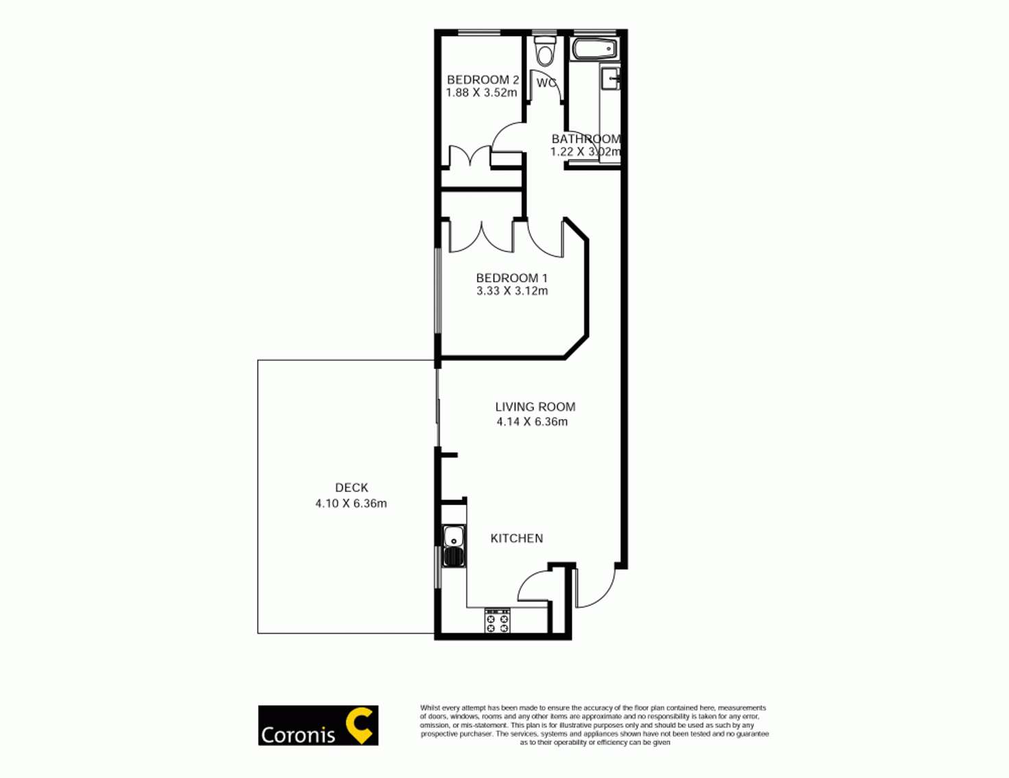 Floorplan of Homely unit listing, 3/16 Fortitude St, Auchenflower QLD 4066