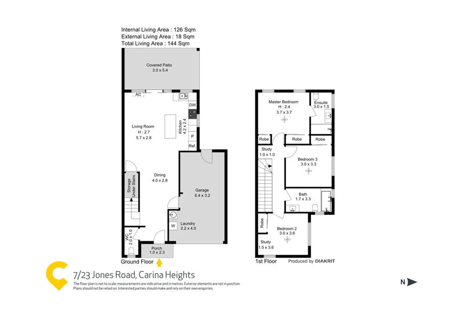 Floorplan of Homely townhouse listing, 7/23 Jones Road, Carina Heights QLD 4152