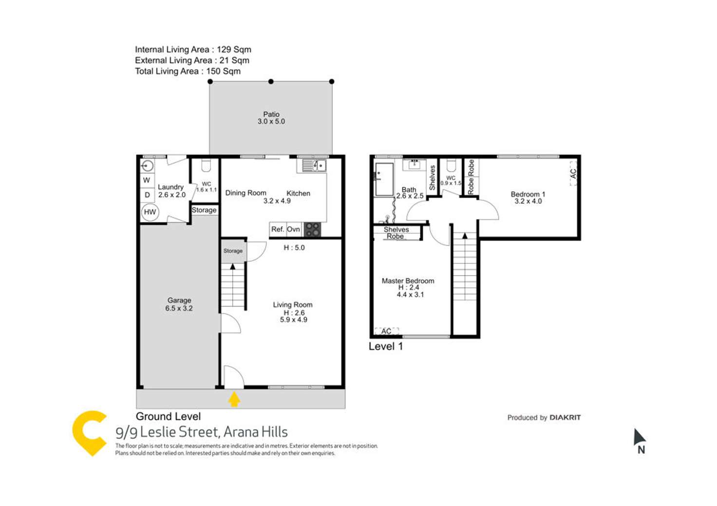 Floorplan of Homely townhouse listing, 9/9 Leslie Street, Arana Hills QLD 4054