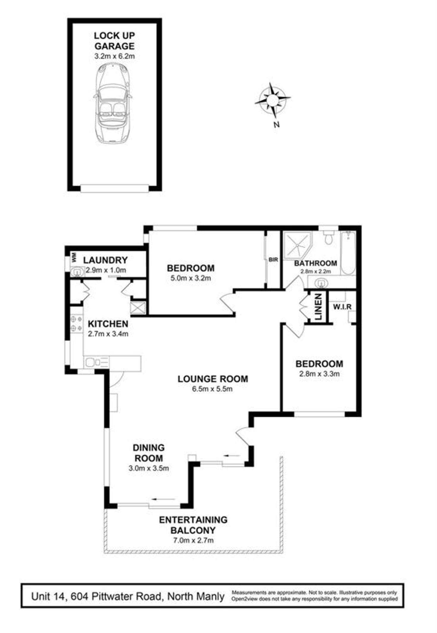 Floorplan of Homely apartment listing, 14/600-604 Pittwater Road, North Manly NSW 2100