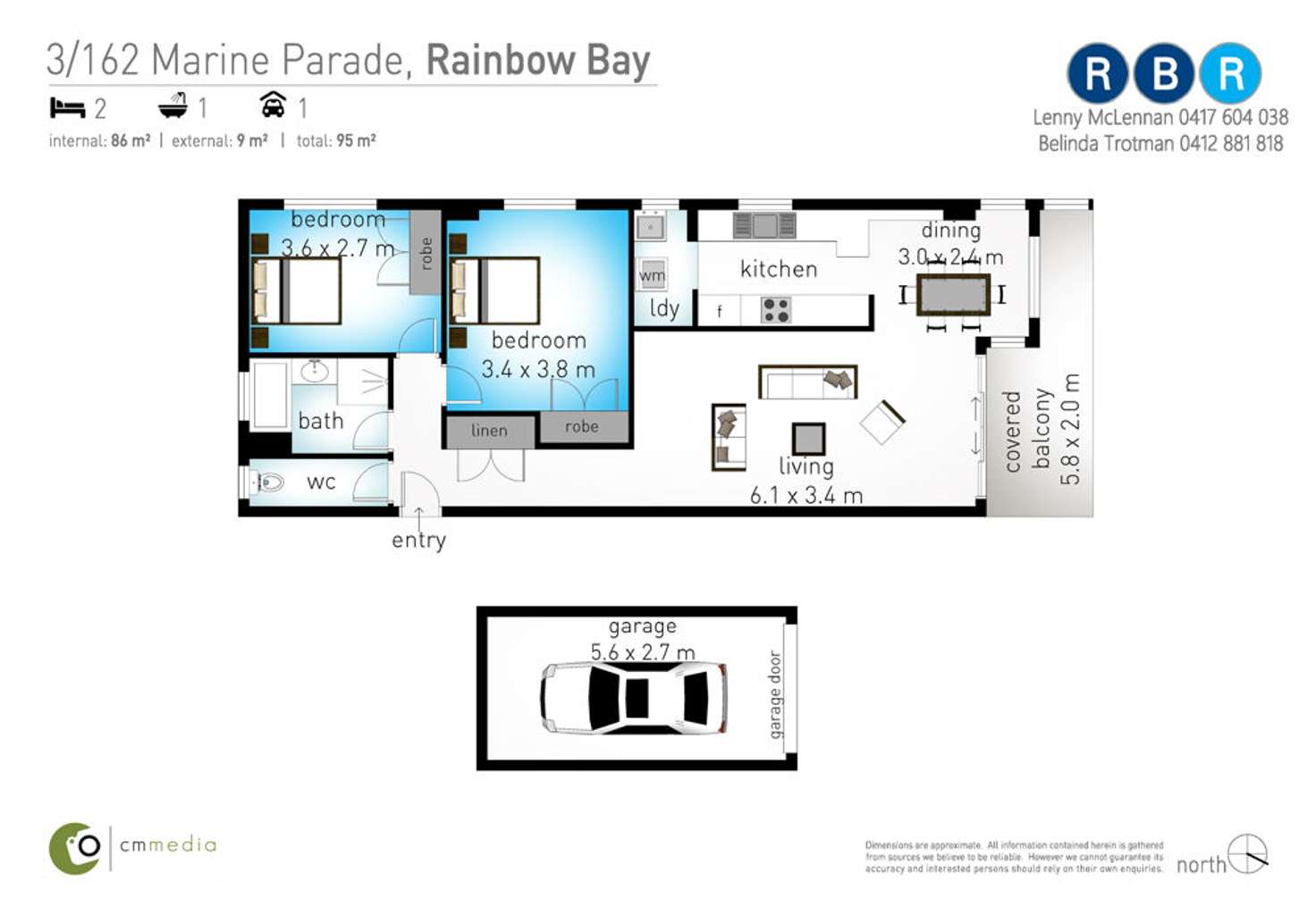 Floorplan of Homely unit listing, 3/162 Marine Parade, Rainbow Bay QLD 4225