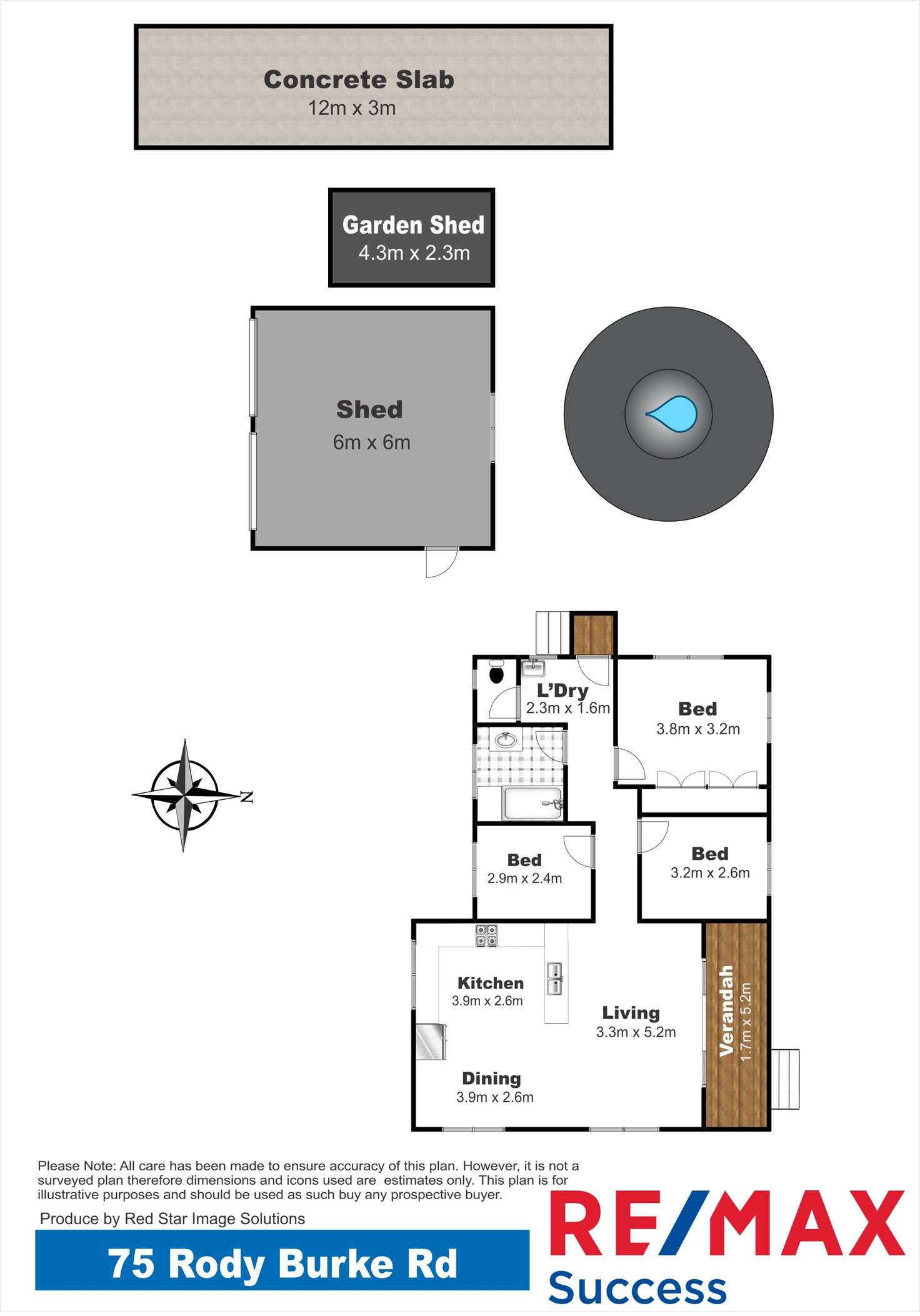 Floorplan of Homely acreageSemiRural listing, 75 Rody Burke Road, Cawdor QLD 4352