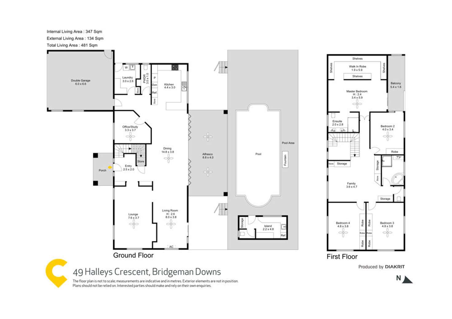 Floorplan of Homely house listing, 49 Halleys Crescent, Bridgeman Downs QLD 4035