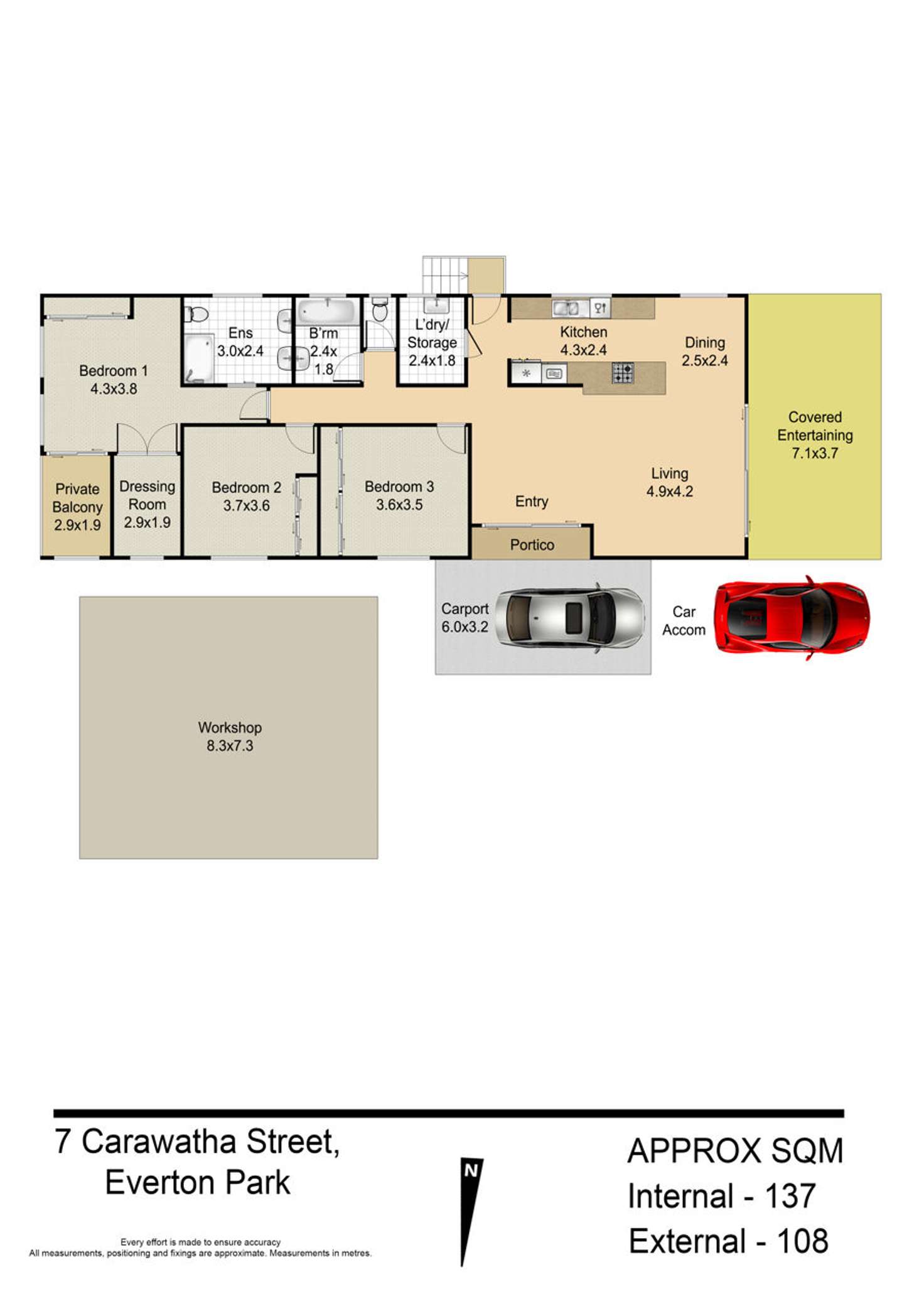 Floorplan of Homely house listing, 7 Carawatha Street, Everton Park QLD 4053