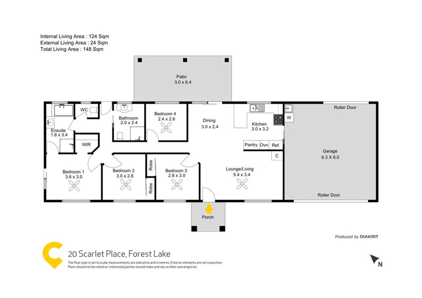 Floorplan of Homely house listing, 20 Scarlet Place, Forest Lake QLD 4078