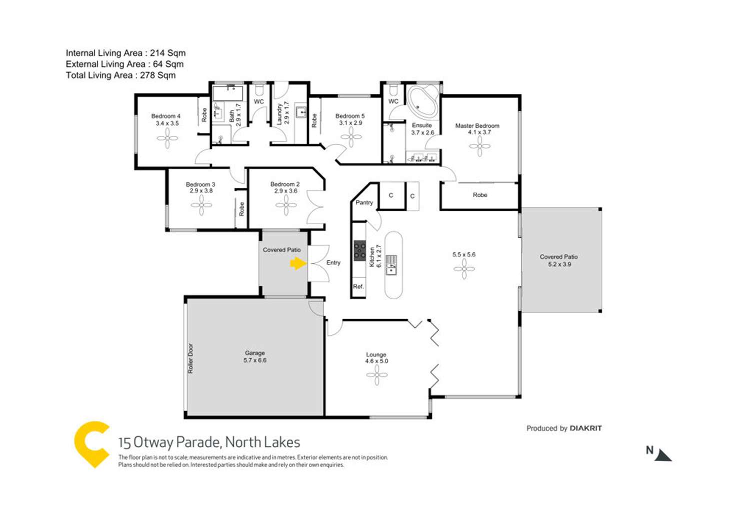 Floorplan of Homely house listing, 15 Otway Parade, North Lakes QLD 4509