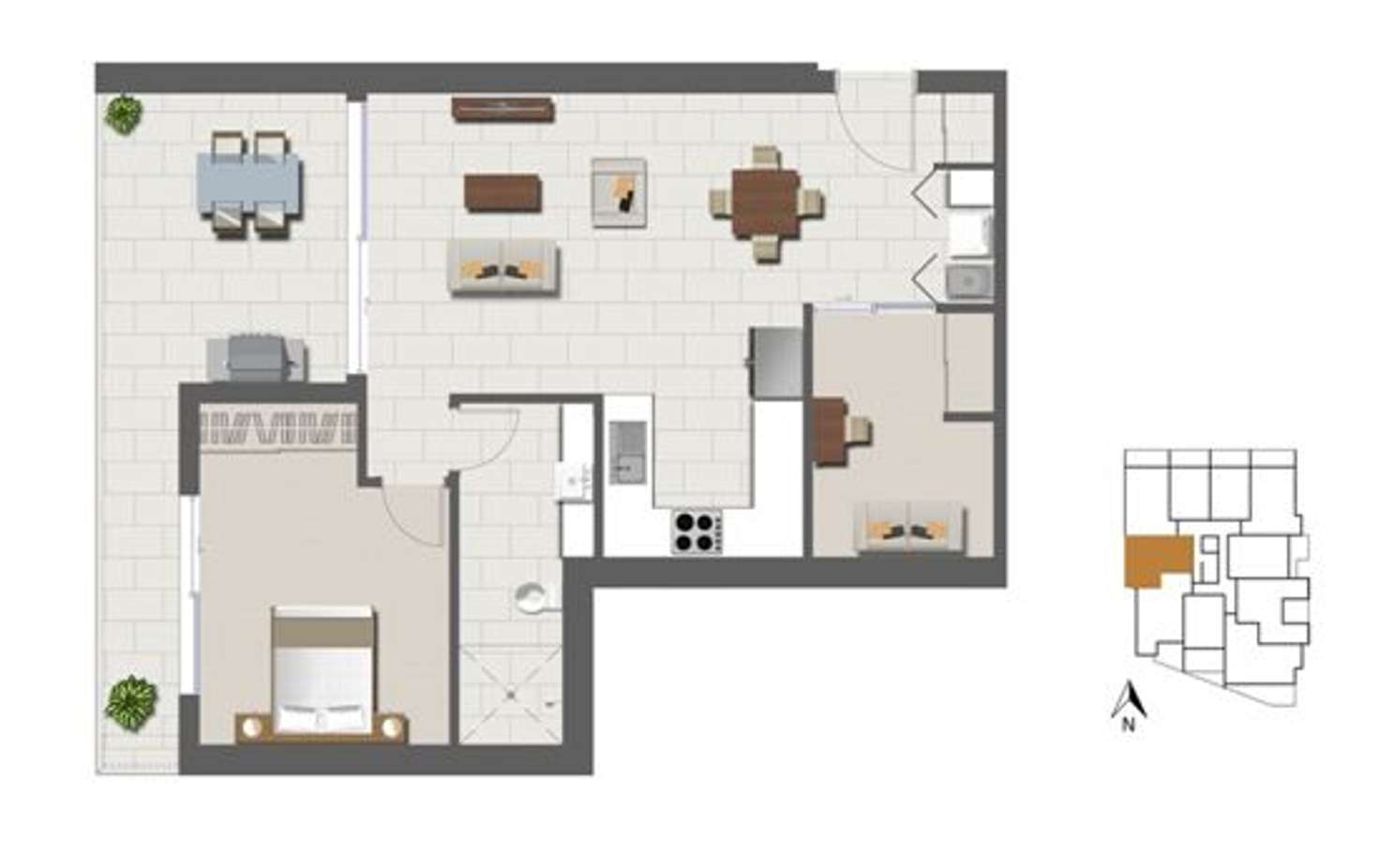 Floorplan of Homely apartment listing, 2107/8 Lochaber street, Dutton Park QLD 4102