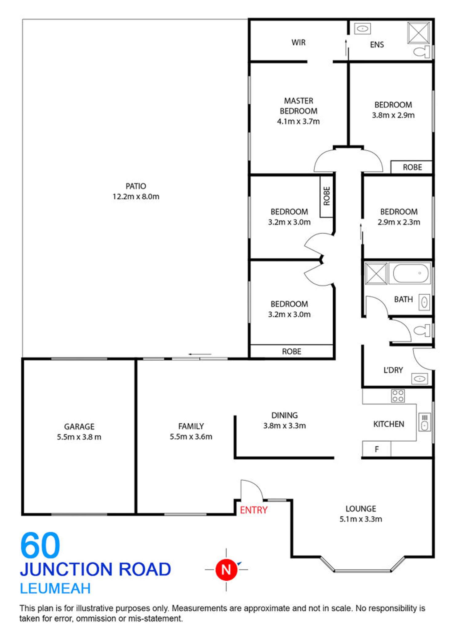 Floorplan of Homely house listing, 60 Junction Road, Leumeah NSW 2560