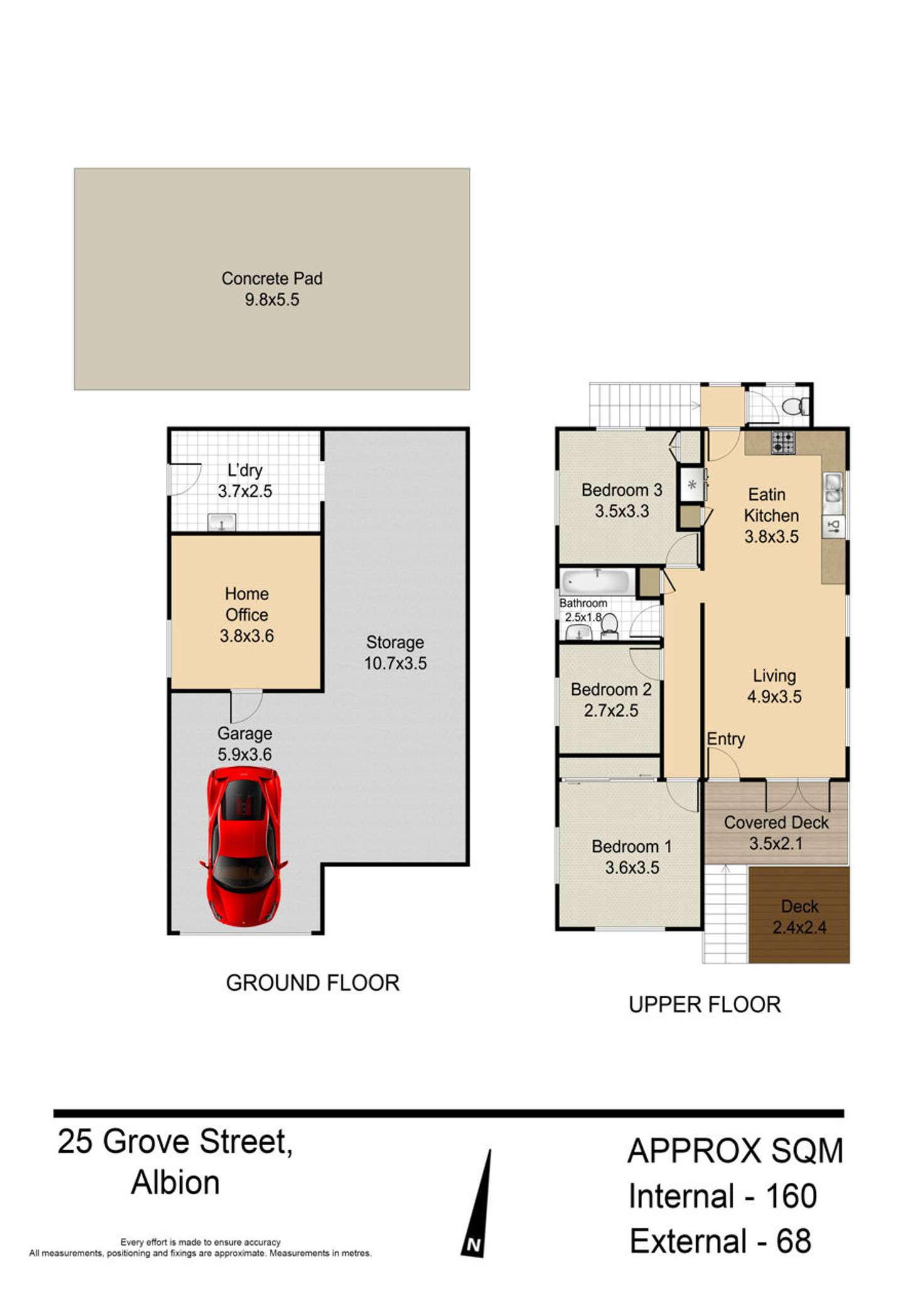 Floorplan of Homely house listing, 25 Grove Street, Albion QLD 4010