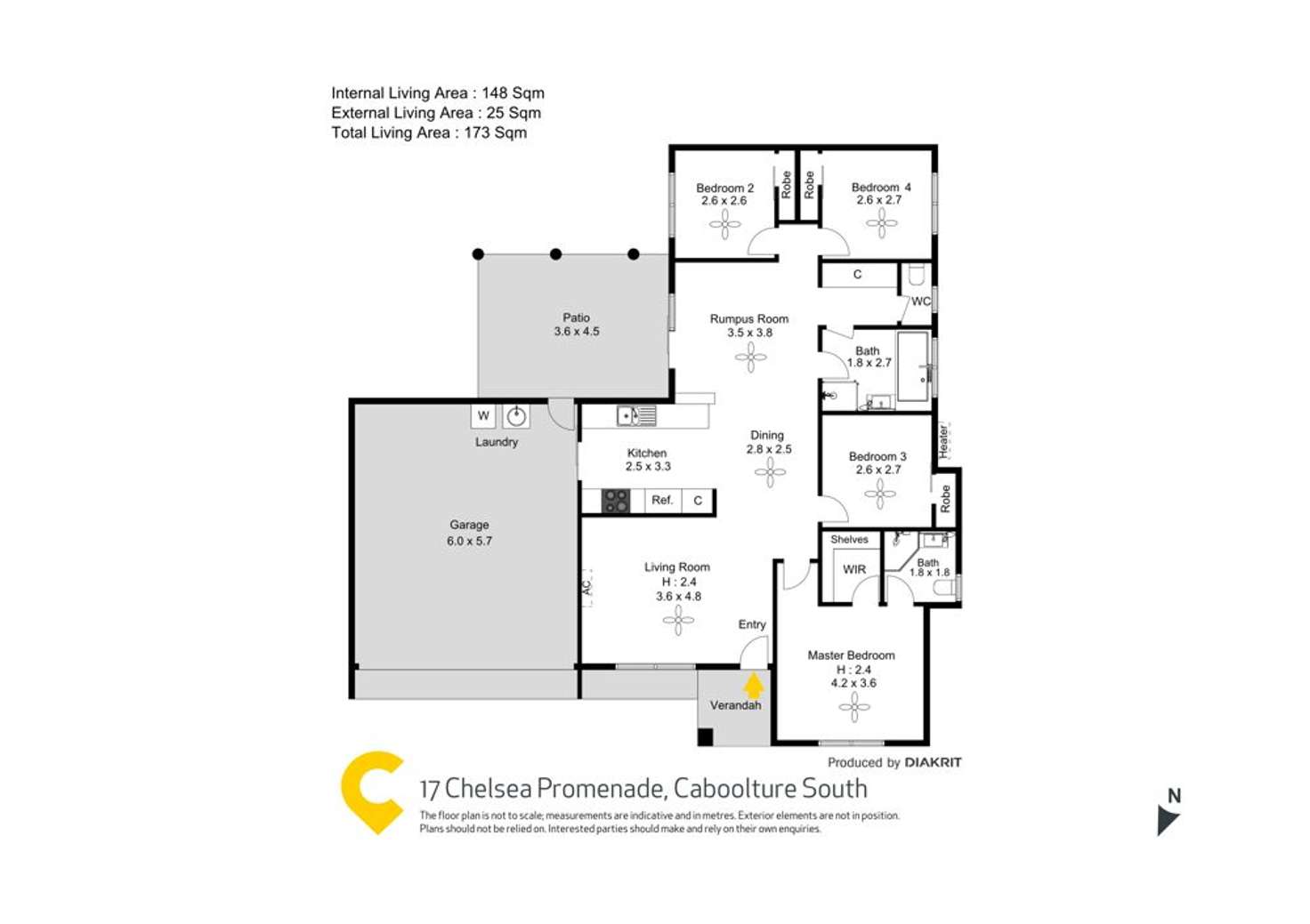 Floorplan of Homely house listing, 17 Chelsea Promenade, Caboolture South QLD 4510