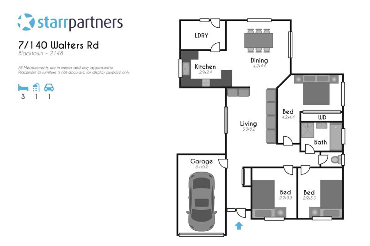 Floorplan of Homely townhouse listing, 7/140 Walters Road, Blacktown NSW 2148