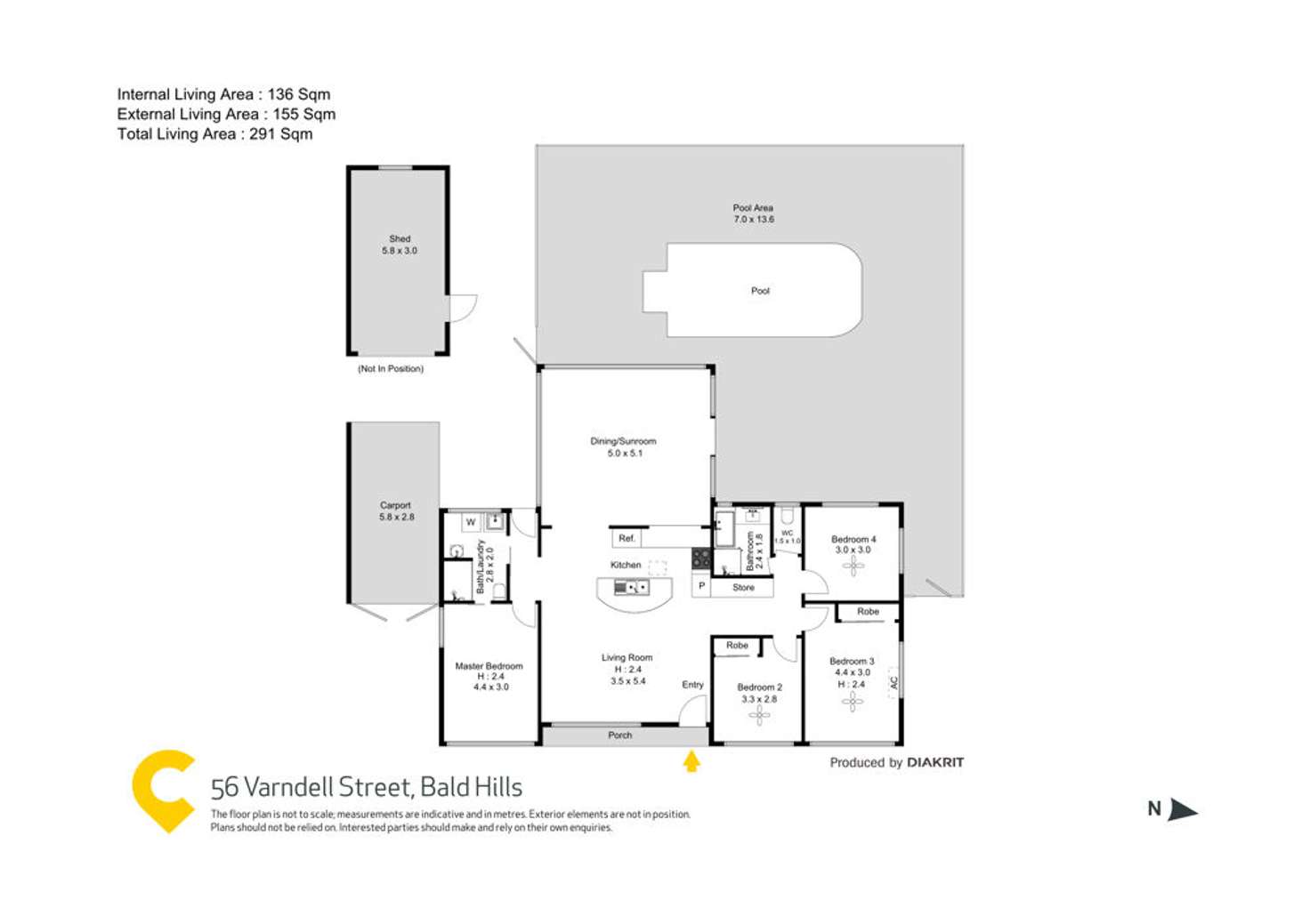 Floorplan of Homely house listing, 56 Varndell Street, Bald Hills QLD 4036