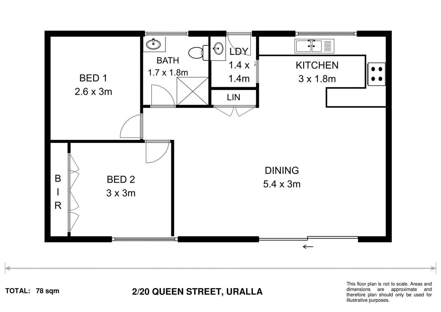 Floorplan of Homely blockOfUnits listing, 20 Queen Street, Uralla NSW 2358