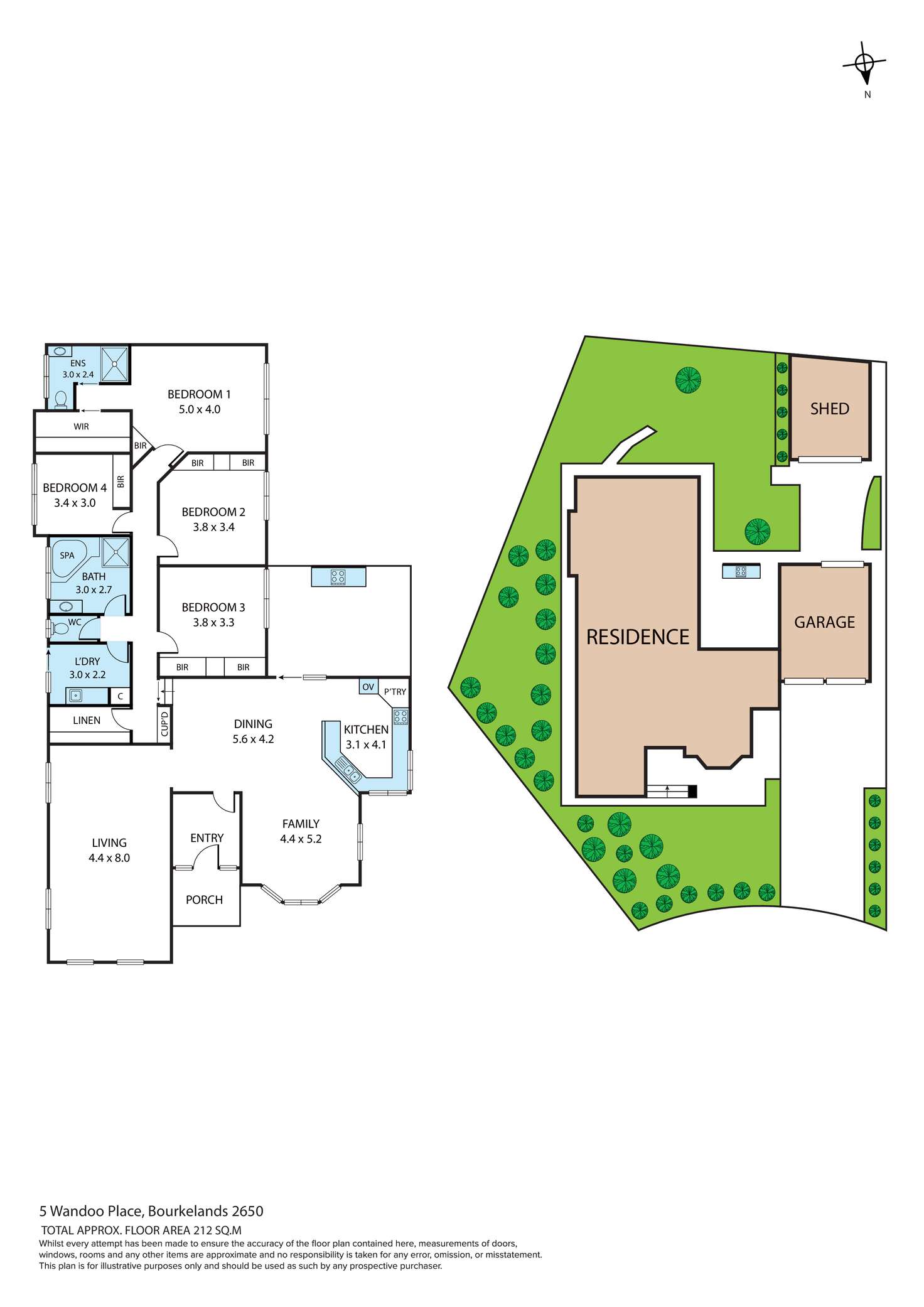 Floorplan of Homely house listing, 5 Wandoo Place, Bourkelands NSW 2650