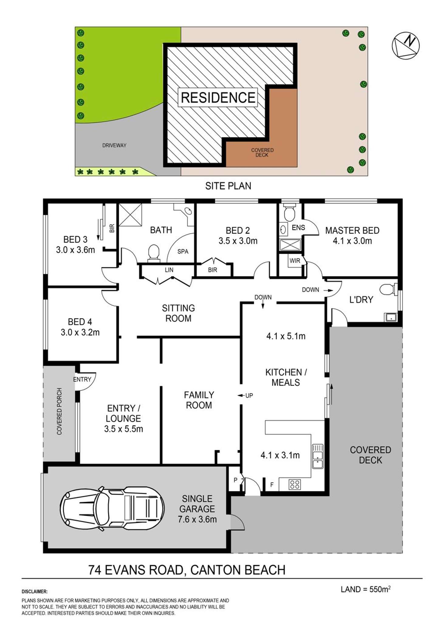 Floorplan of Homely house listing, 74 Evans Road, Canton Beach NSW 2263