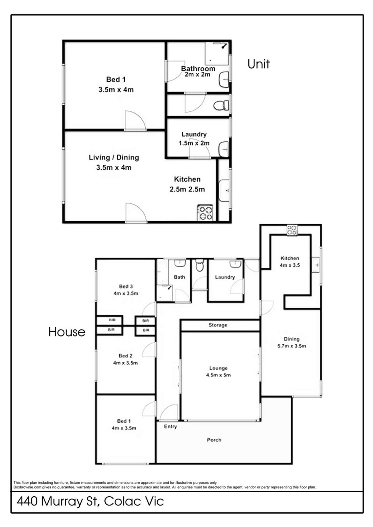 Floorplan of Homely house listing, 440 Murray Street, Colac VIC 3250