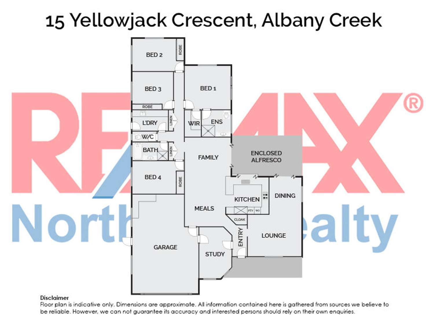 Floorplan of Homely house listing, 15 Yellowjack Crescent, Albany Creek QLD 4035