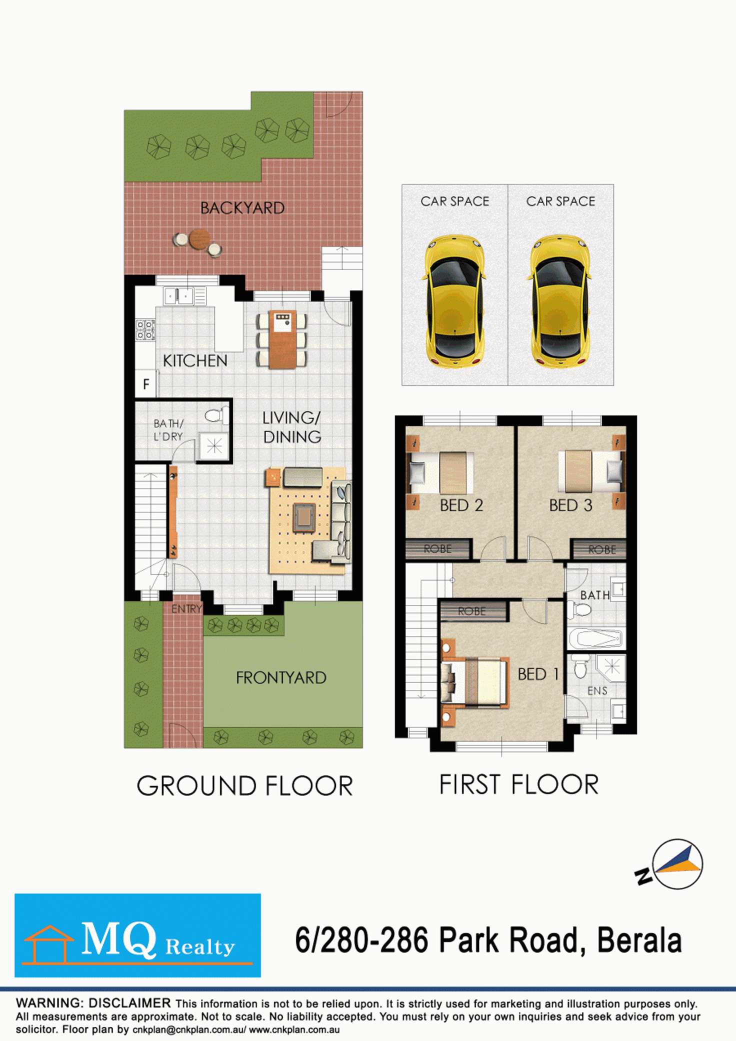 Floorplan of Homely townhouse listing, 6/280-286 Park Rd, Berala NSW 2141