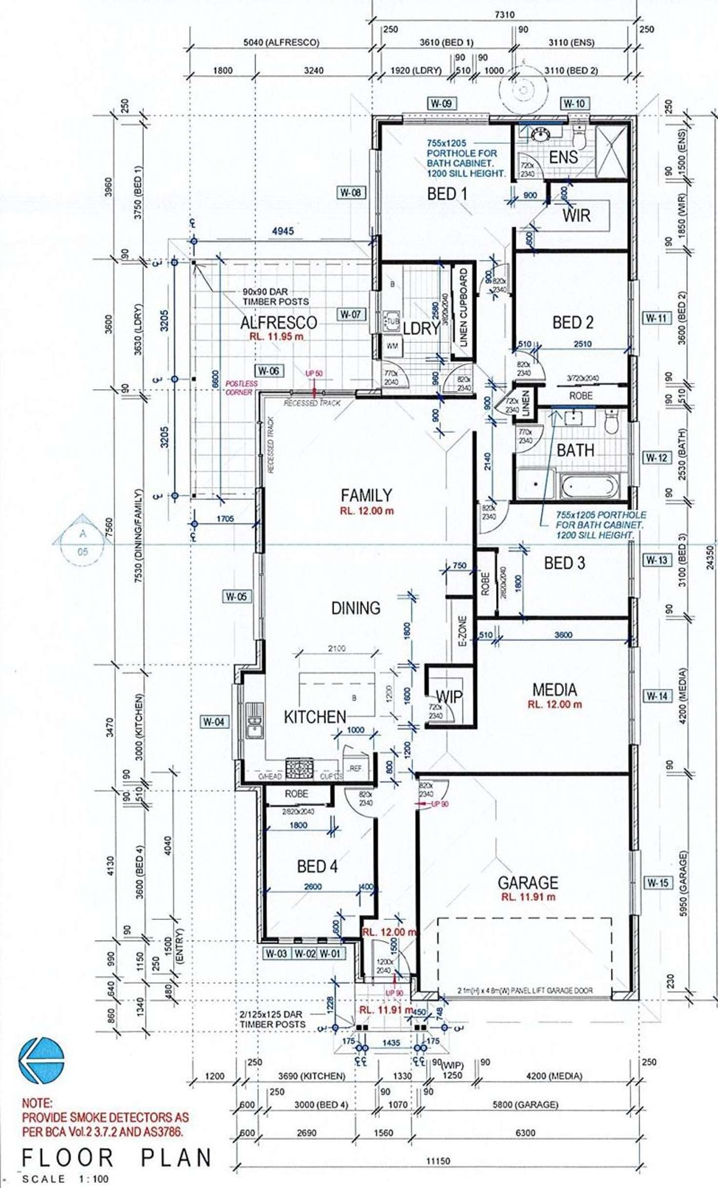 Floorplan of Homely house listing, 13 Fantail Ct, Boambee East NSW 2452