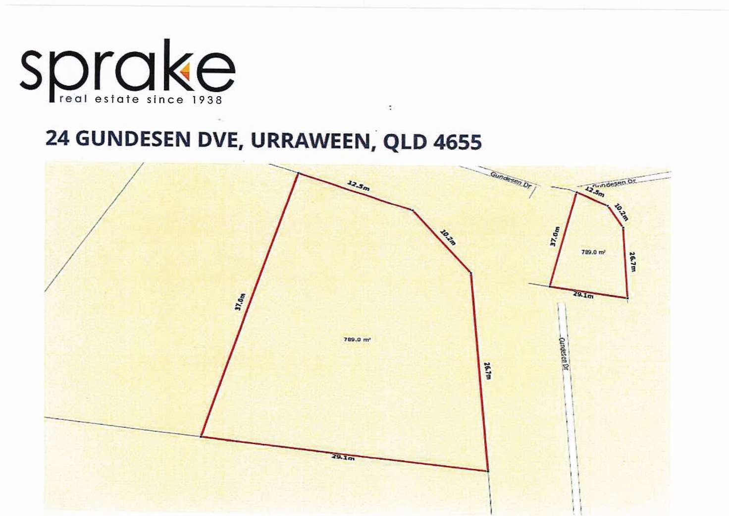 Floorplan of Homely residentialLand listing, 24 Gundesen Drive, Urraween QLD 4655