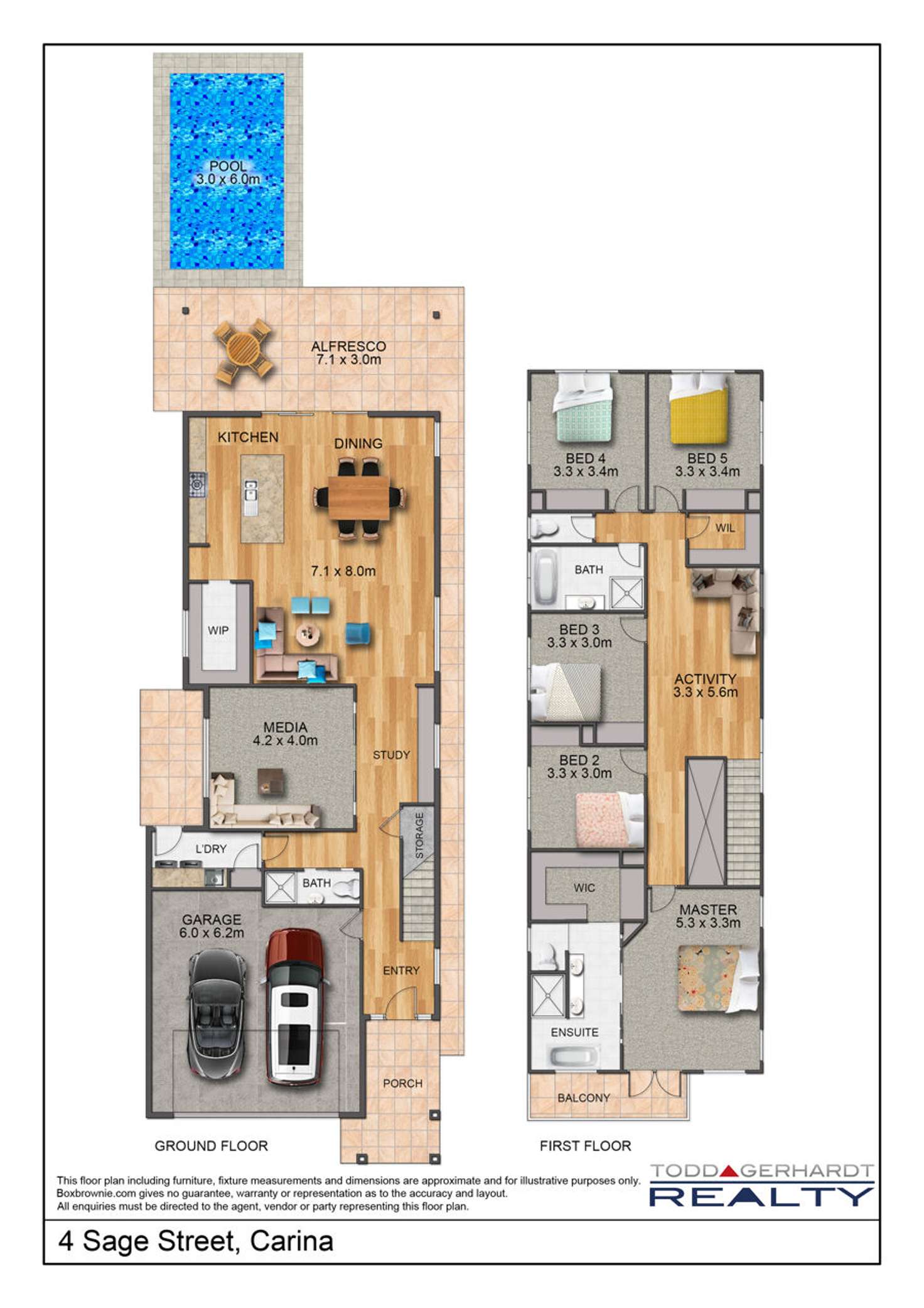 Floorplan of Homely house listing, 4 Sage Street, Carina QLD 4152