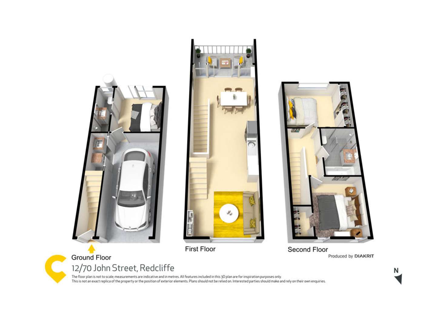 Floorplan of Homely apartment listing, 12/70 John Street, Redcliffe QLD 4020