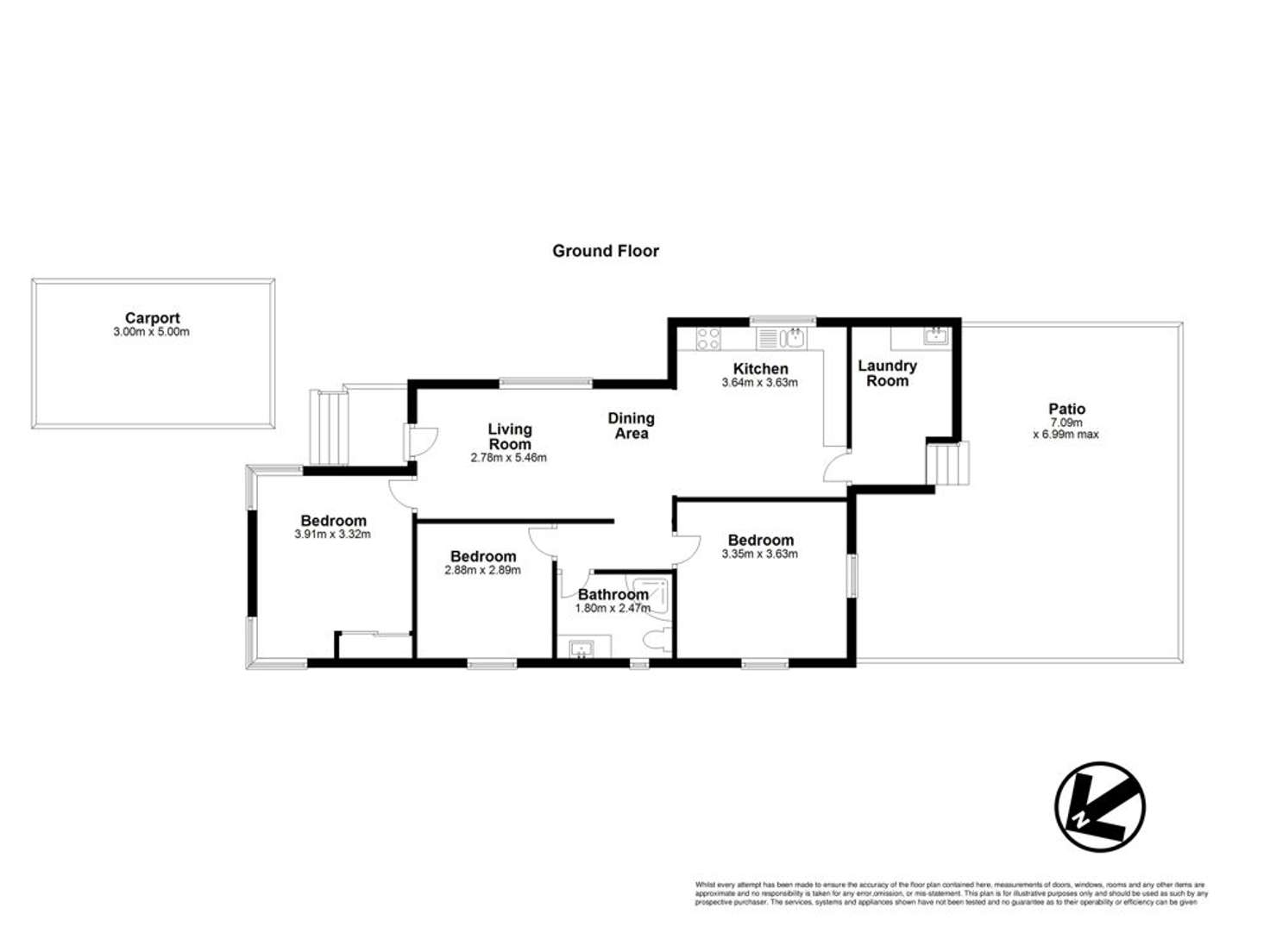 Floorplan of Homely house listing, 47 Bayview Road, Brighton QLD 4017