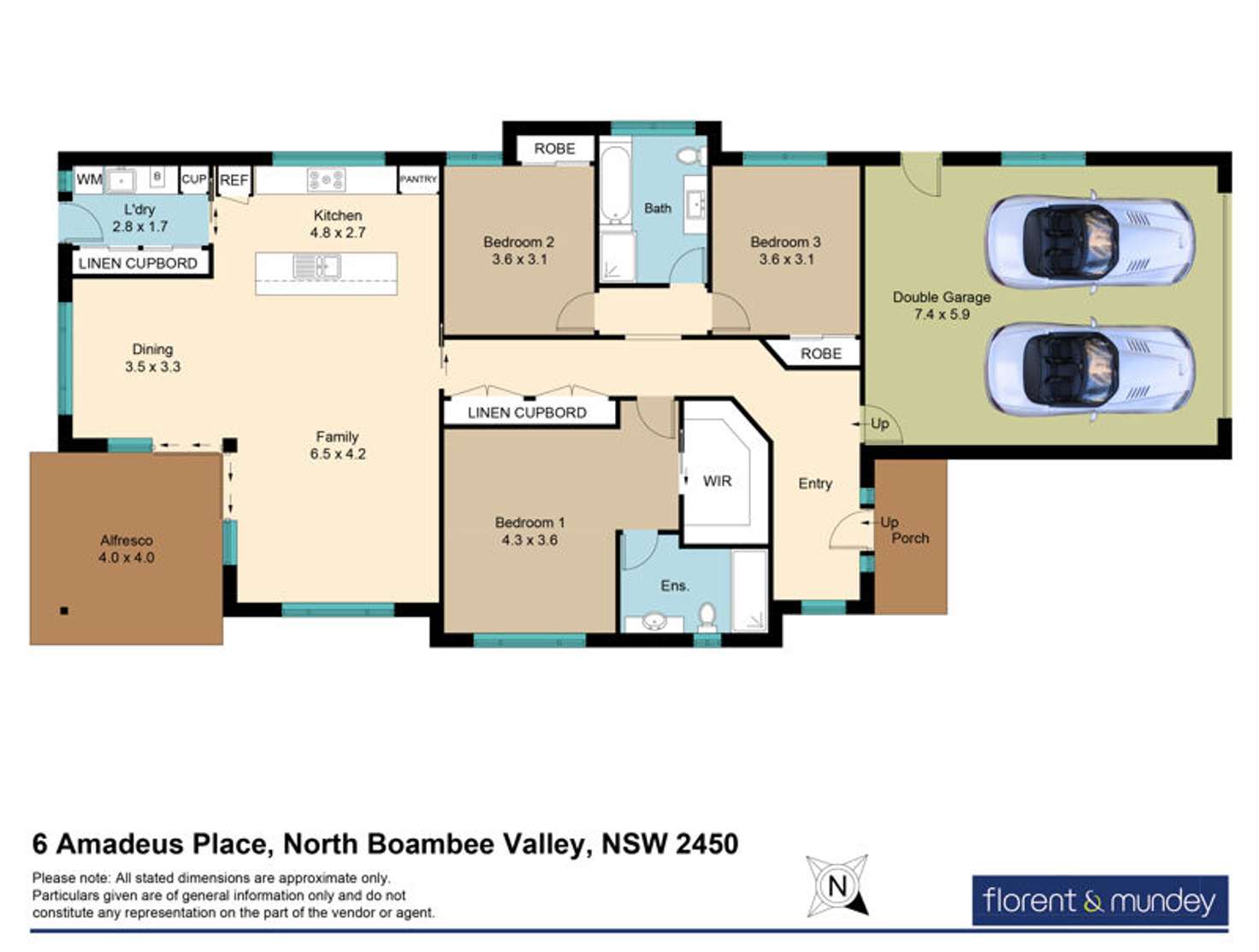 Floorplan of Homely house listing, 6 Amadeus Pl, Coffs Harbour NSW 2450