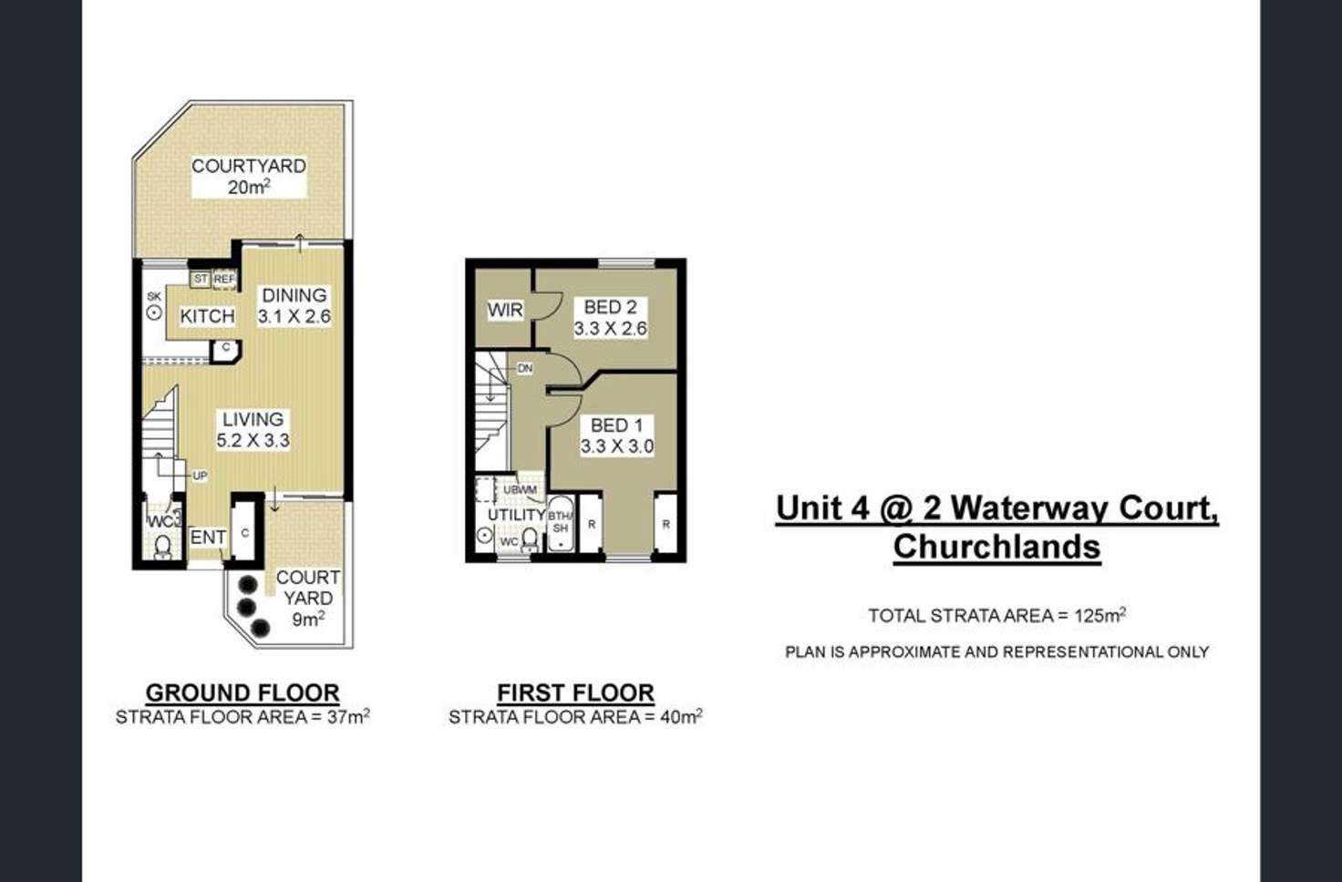 Floorplan of Homely villa listing, 4/2 Waterway Court, Churchlands WA 6018