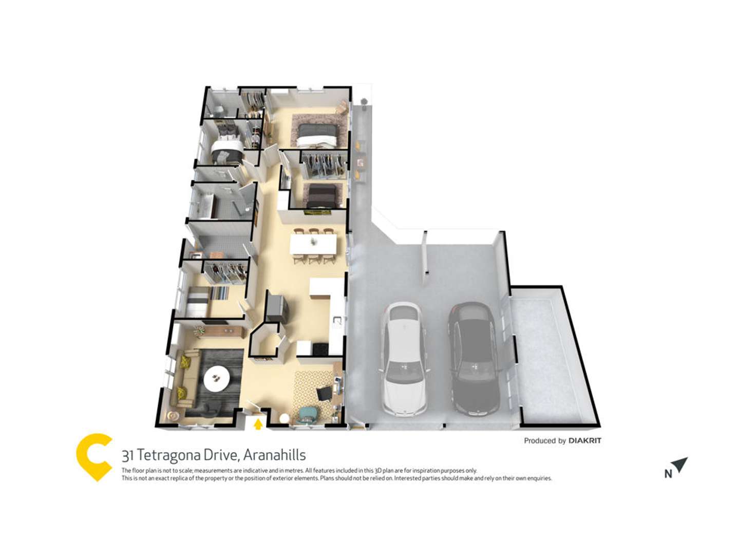 Floorplan of Homely house listing, 31 Tetragona Drive, Arana Hills QLD 4054