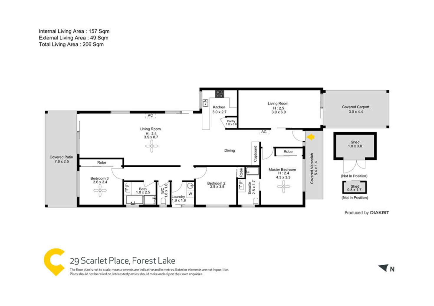 Floorplan of Homely house listing, 29 Scarlet Place, Forest Lake QLD 4078