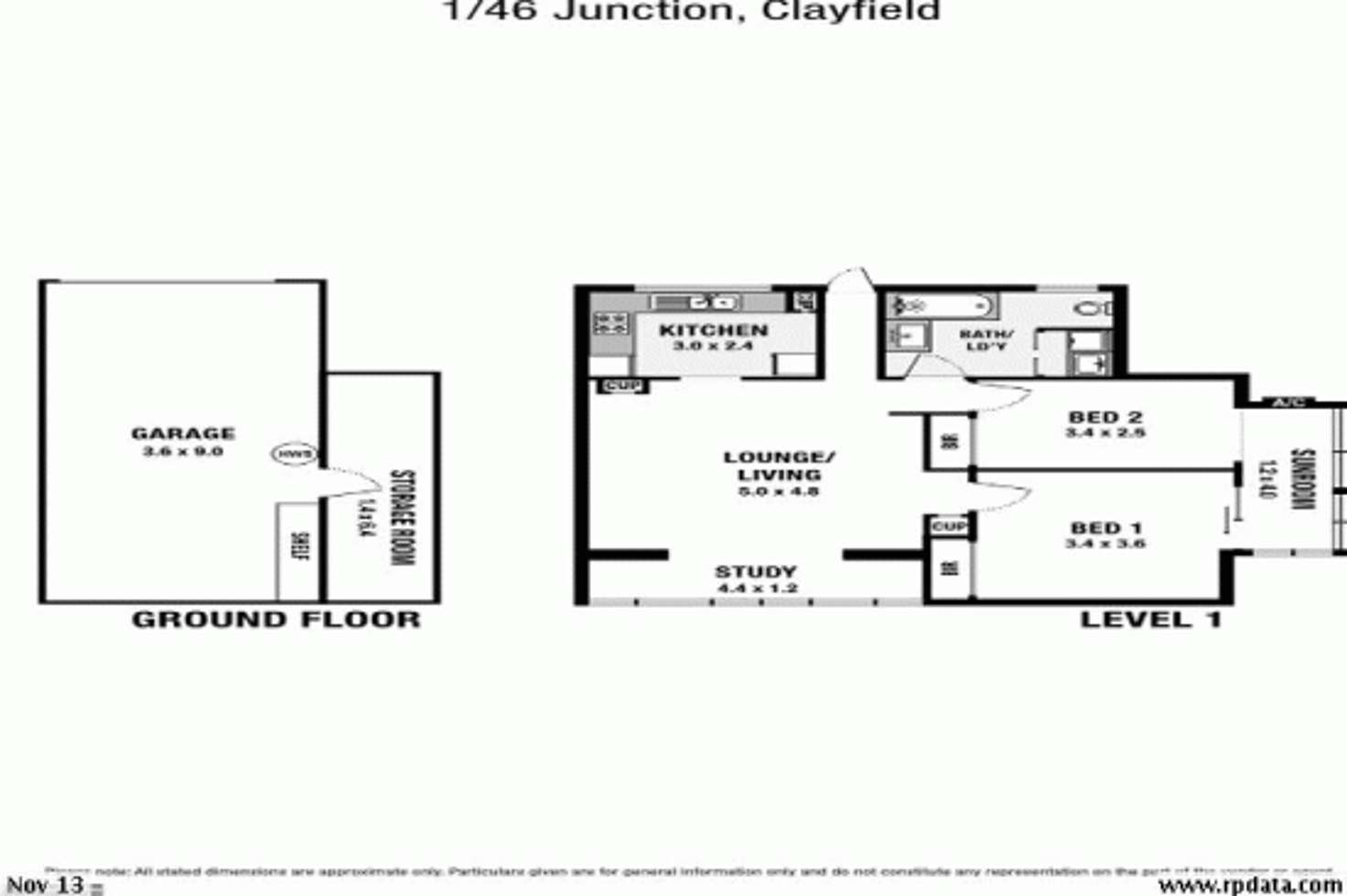 Floorplan of Homely unit listing, 1/46 Junction Road, Clayfield QLD 4011