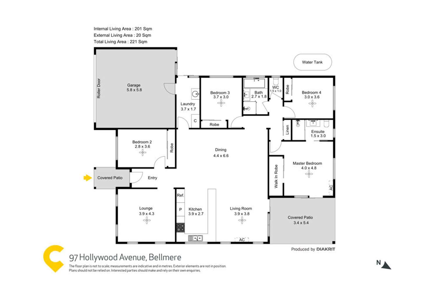 Floorplan of Homely house listing, 97 Hollywood Avenue, Bellmere QLD 4510