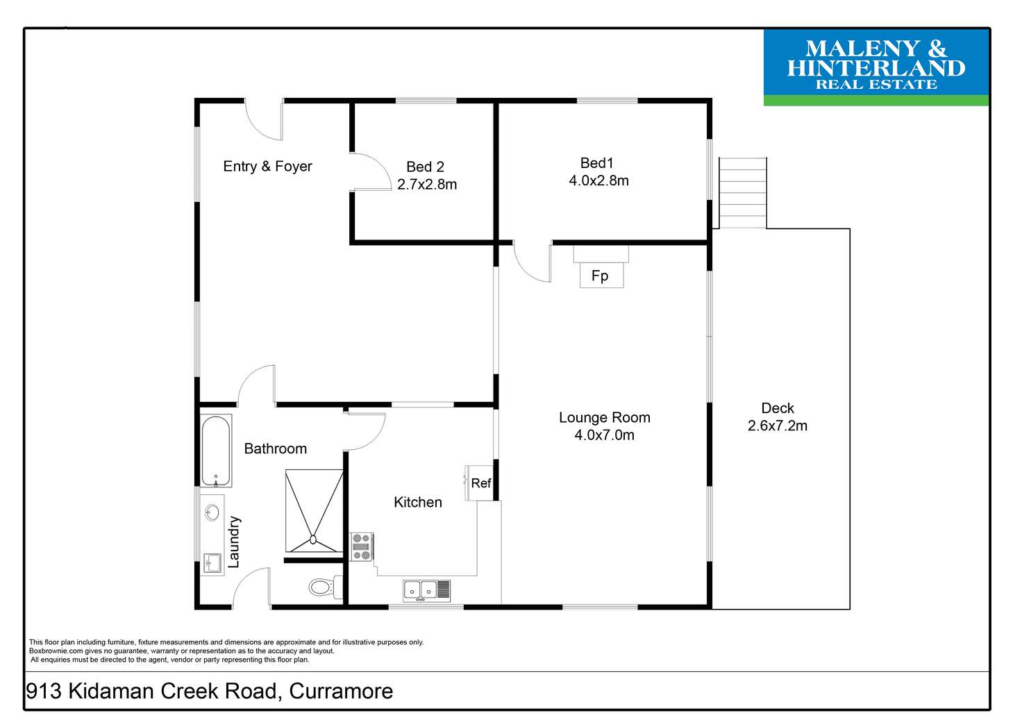 Floorplan of Homely house listing, 913 KIDAMAN CREEK ROAD, Curramore QLD 4552