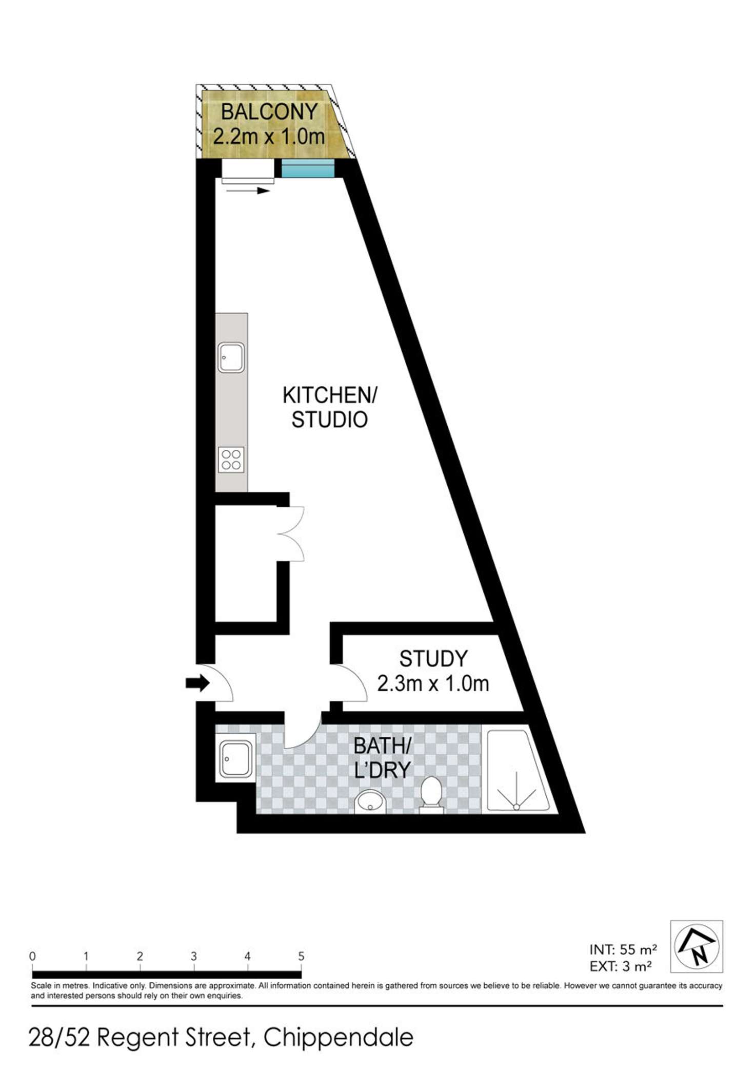 Floorplan of Homely unit listing, 28/52 Regent street, Chippendale NSW 2008