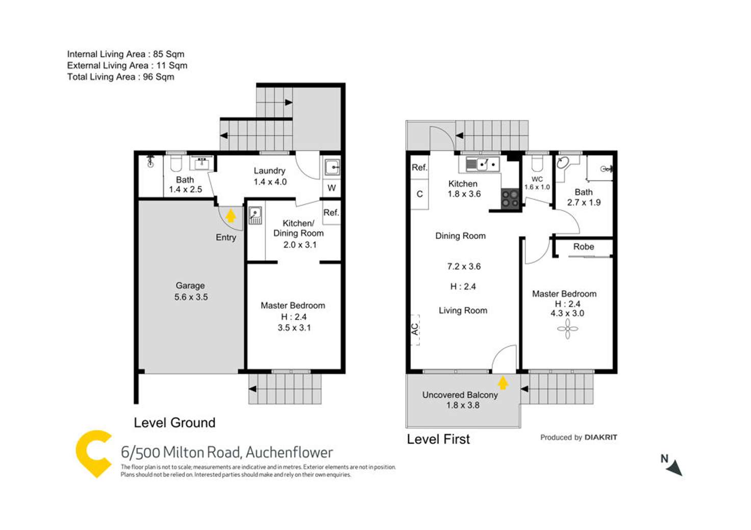 Floorplan of Homely unit listing, 6/500 Milton Road, Toowong QLD 4066