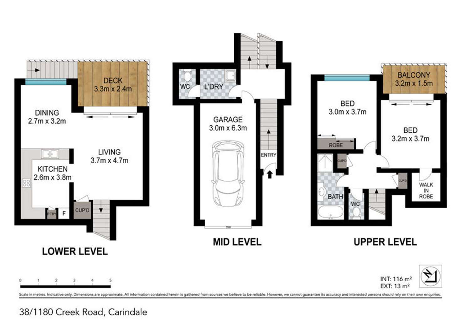 Floorplan of Homely townhouse listing, 38/1180 Creek Road, Carina Heights QLD 4152