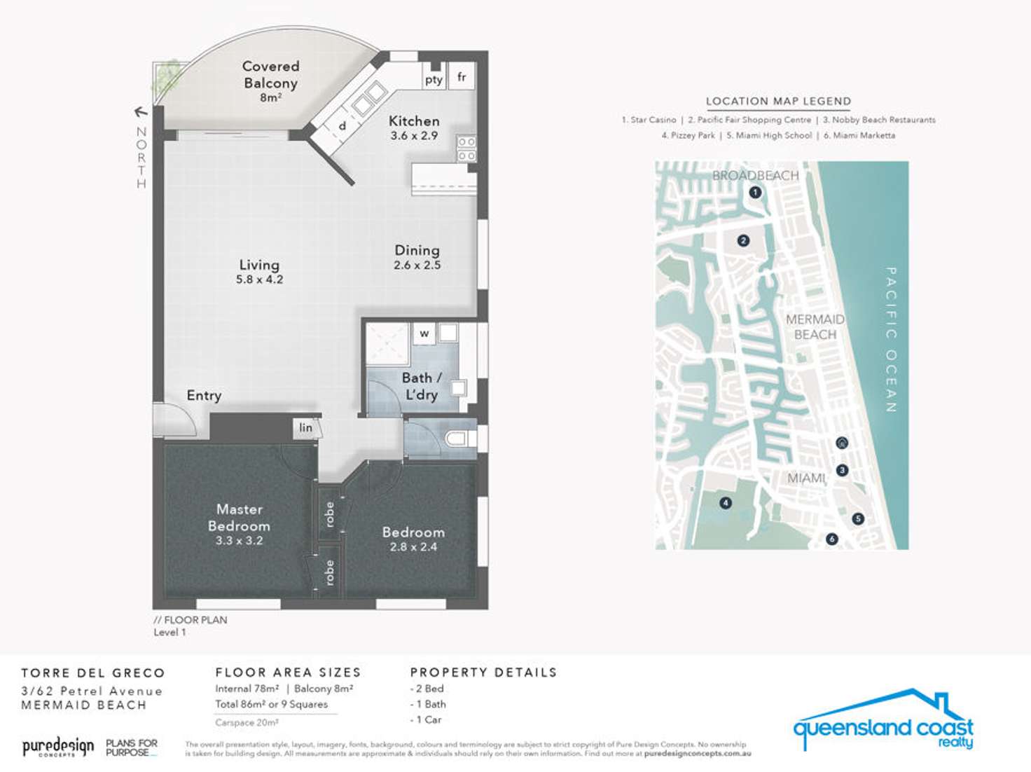 Floorplan of Homely unit listing, 3/62 Petrel Avenue, Mermaid Beach QLD 4218