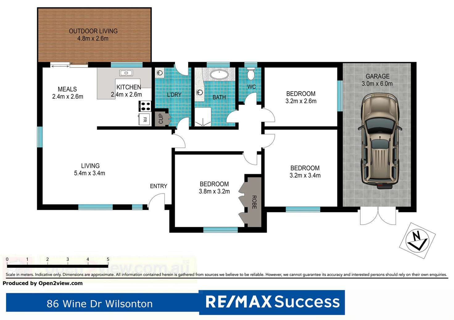 Floorplan of Homely house listing, 86 Wine Drive, Wilsonton Heights QLD 4350