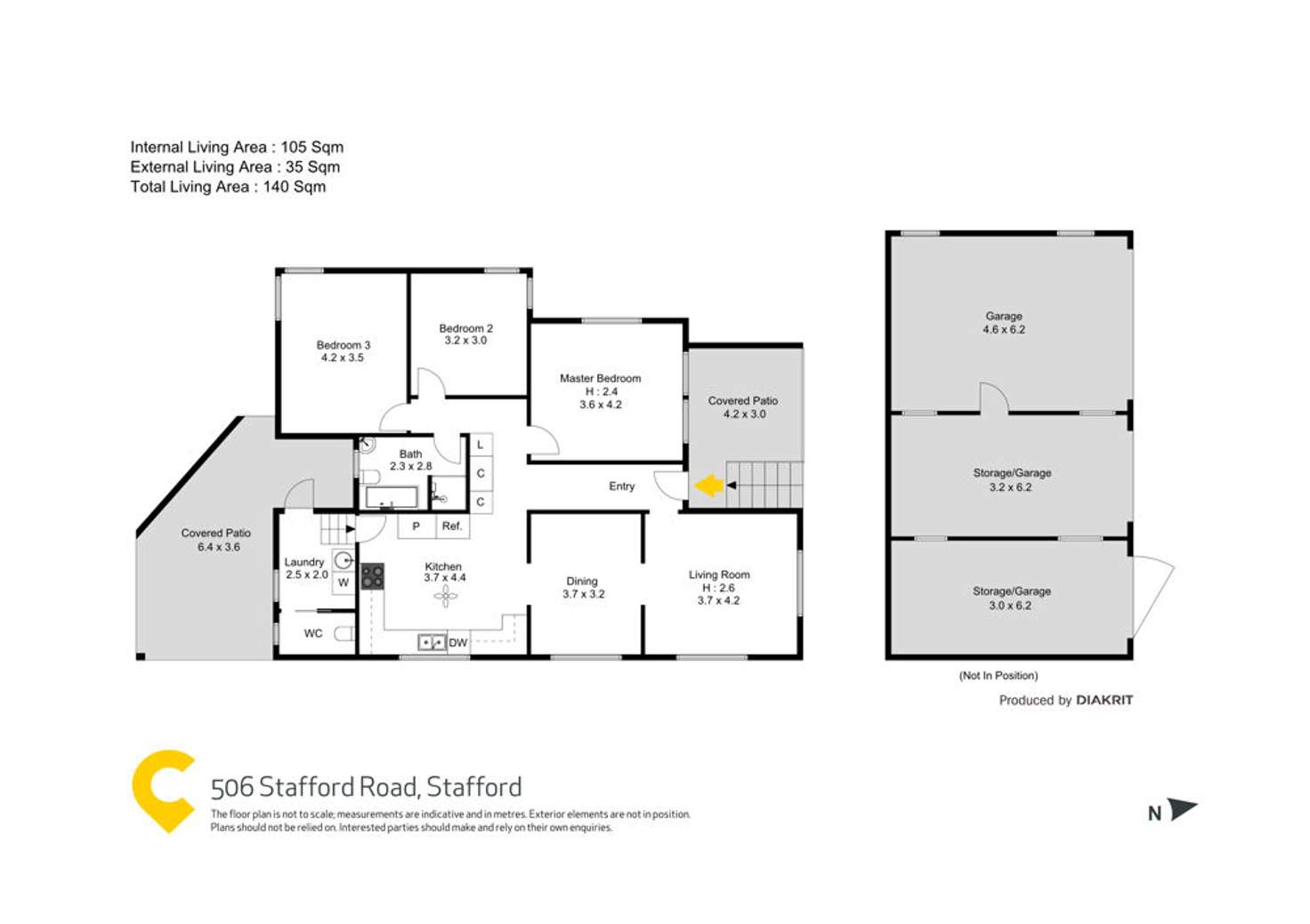 Floorplan of Homely house listing, 506 Stafford Road, Stafford QLD 4053