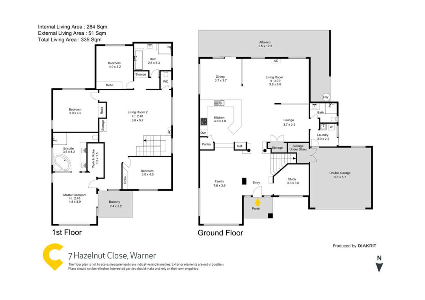 Floorplan of Homely house listing, 7 Hazelnut Close, Warner QLD 4500