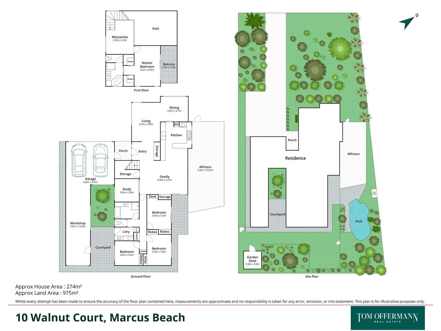 Floorplan of Homely house listing, 10 Walnut Court, Marcus Beach QLD 4573