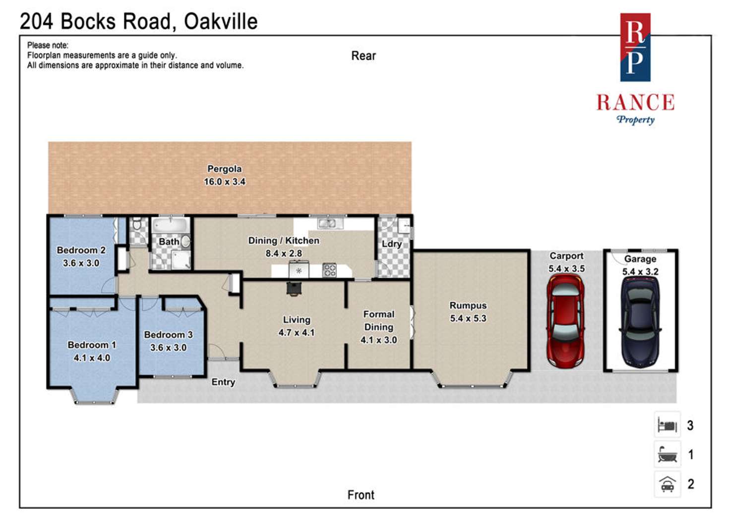 Floorplan of Homely house listing, 204 Bocks Road, Oakville NSW 2765