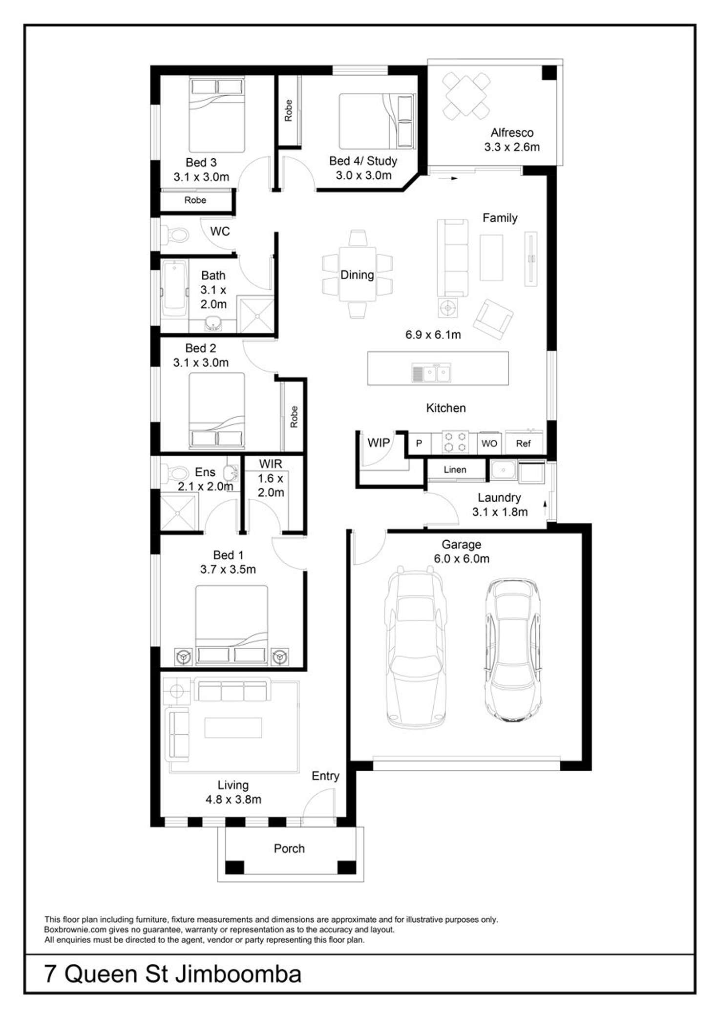 Floorplan of Homely house listing, 7 Queen St, Jimboomba QLD 4280